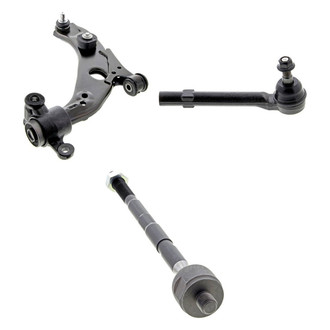 Mevotech® - Supreme™ Front Driver Side Lower Control Arm with Ball Joint and Tie Rod End Kit
