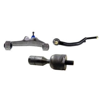 Mevotech® - Supreme™ Front Driver Side Lower Control Arm with Ball Joint and Tie Rod End Kit