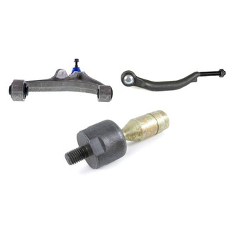 Mevotech® - Supreme™ Front Driver Side Lower Control Arm with Ball Joint and Tie Rod End Kit