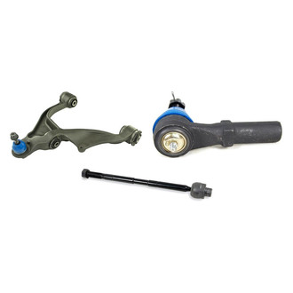 Mevotech® - Supreme™ Front Driver Side Lower Control Arm with Ball Joint and Tie Rod End Kit
