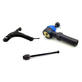 Mevotech® - Supreme™ Front Driver Side Lower Control Arm with Ball Joint and Tie Rod End Kit