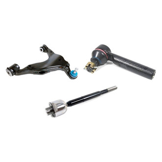 Mevotech® - Supreme™ Front Driver Side Lower Control Arm with Ball Joint and Tie Rod End Kit