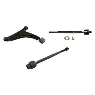 Mevotech® - Supreme™ Front Driver Side Lower Control Arm with Ball Joint and Tie Rod End Kit