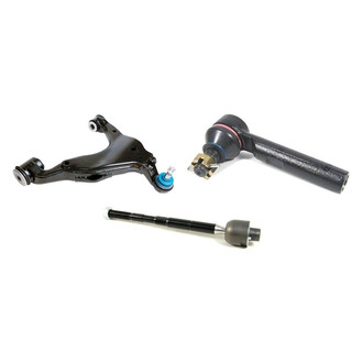 Mevotech® - Supreme™ Front Driver Side Lower Control Arm with Ball Joint and Tie Rod End Kit