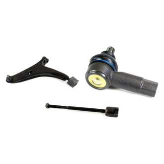 Mevotech® - Supreme™ Front Driver Side Lower Control Arm with Ball Joint and Tie Rod End Kit