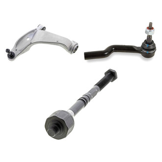 Mevotech® - Supreme™ Front Driver Side Lower Control Arm with Ball Joint and Tie Rod End Kit