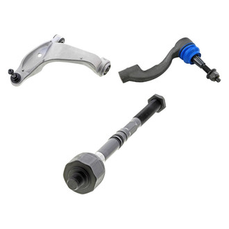 Mevotech® - Supreme™ Front Driver Side Lower Control Arm with Ball Joint and Tie Rod End Kit