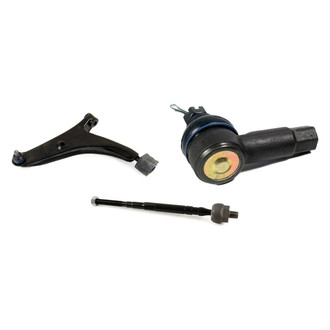 Mevotech® - Supreme™ Front Driver Side Lower Control Arm with Ball Joint and Tie Rod End Kit