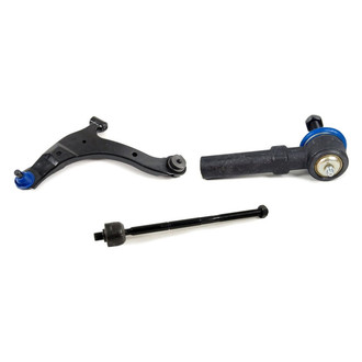Mevotech® - Supreme™ Front Driver Side Lower Control Arm with Ball Joint and Tie Rod End Kit