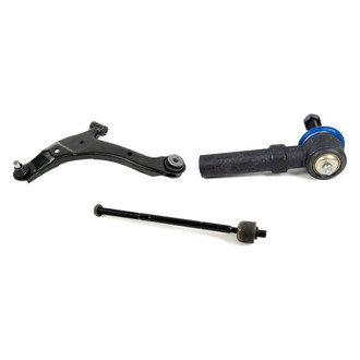 Mevotech® - Supreme™ Front Driver Side Lower Control Arm with Ball Joint and Tie Rod End Kit