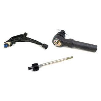 Mevotech® - Supreme™ Front Driver Side Lower Control Arm with Ball Joint and Tie Rod End Kit