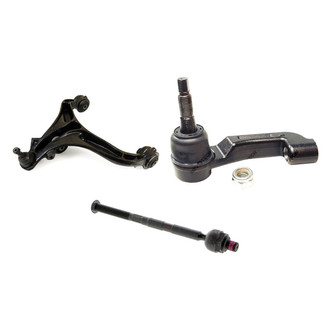 Mevotech® - Supreme™ Front Driver Side Lower Control Arm with Ball Joint and Tie Rod End Kit