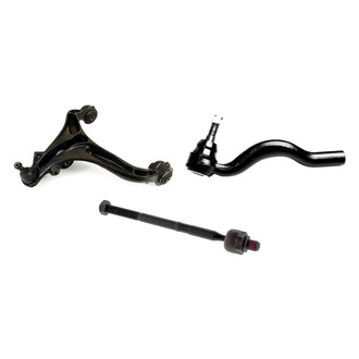 Mevotech® - Supreme™ Front Driver Side Lower Control Arm with Ball Joint and Tie Rod End Kit
