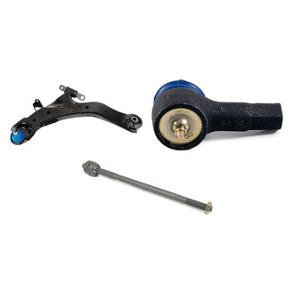 Mevotech® - Supreme™ Front Driver Side Lower Control Arm with Ball Joint and Tie Rod End Kit