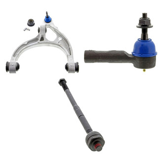 Mevotech® - Supreme™ Front Driver Side Lower Control Arm with Ball Joint and Tie Rod End Kit