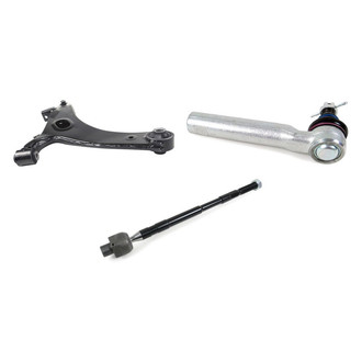 Mevotech® - Supreme™ Front Driver Side Lower Control Arm with Ball Joint and Tie Rod End Kit