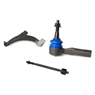 Mevotech® - Supreme™ Front Driver Side Lower Control Arm with Ball Joint and Tie Rod End Kit