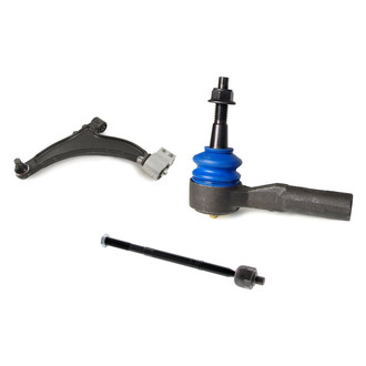 Mevotech® - Supreme™ Front Driver Side Lower Control Arm with Ball Joint and Tie Rod End Kit