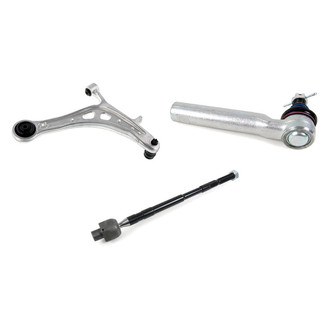 Mevotech® - Supreme™ Front Driver Side Lower Control Arm with Ball Joint and Tie Rod End Kit