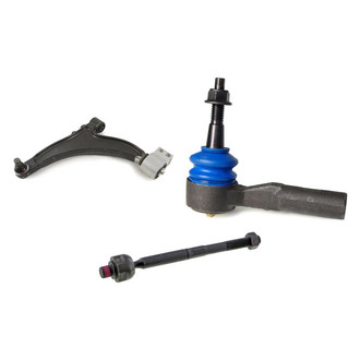 Mevotech® - Supreme™ Front Driver Side Lower Control Arm with Ball Joint and Tie Rod End Kit