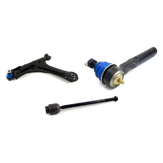 Mevotech® - Supreme™ Front Driver Side Lower Control Arm with Ball Joint and Tie Rod End Kit