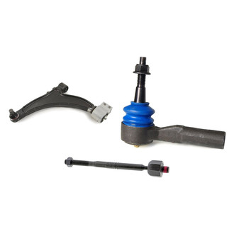 Mevotech® - Supreme™ Front Driver Side Lower Control Arm with Ball Joint and Tie Rod End Kit