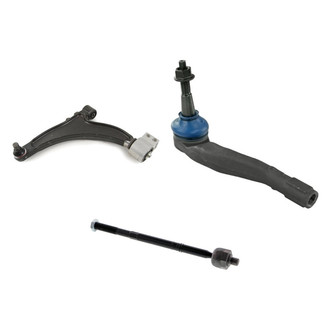 Mevotech® - Supreme™ Front Driver Side Lower Control Arm with Ball Joint and Tie Rod End Kit