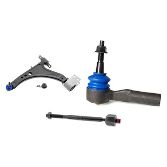 Mevotech® - Supreme™ Front Driver Side Lower Control Arm with Ball Joint and Tie Rod End Kit