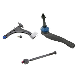 Mevotech® - Supreme™ Front Driver Side Lower Control Arm with Ball Joint and Tie Rod End Kit