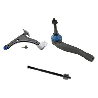 Mevotech® - Supreme™ Front Driver Side Lower Control Arm with Ball Joint and Tie Rod End Kit