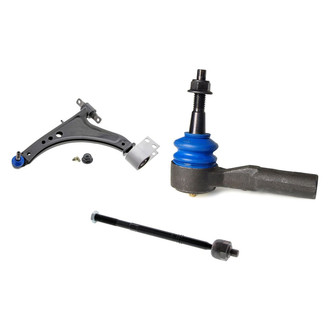 Mevotech® - Supreme™ Front Driver Side Lower Control Arm with Ball Joint and Tie Rod End Kit