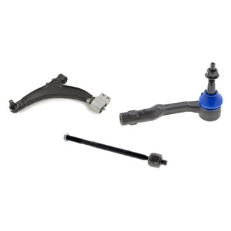 Mevotech® - Supreme™ Front Driver Side Lower Control Arm with Ball Joint and Tie Rod End Kit