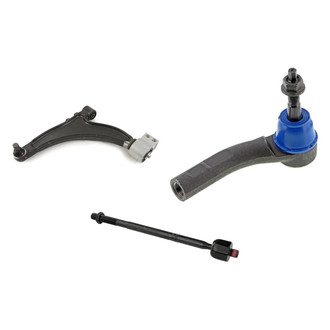 Mevotech® - Supreme™ Front Driver Side Lower Control Arm with Ball Joint and Tie Rod End Kit