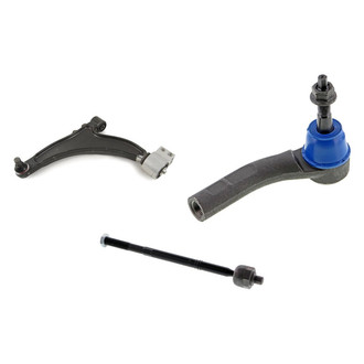 Mevotech® - Supreme™ Front Driver Side Lower Control Arm with Ball Joint and Tie Rod End Kit