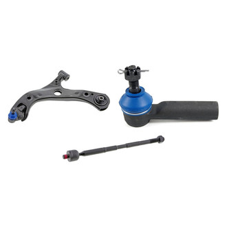 Mevotech® - Supreme™ Front Driver Side Lower Control Arm with Ball Joint and Tie Rod End Kit