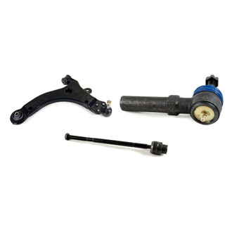 Mevotech® - Supreme™ Front Driver Side Lower Control Arm with Ball Joint and Tie Rod End Kit