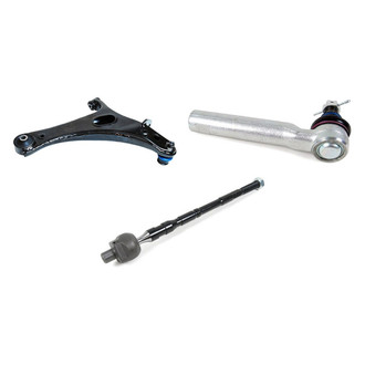 Mevotech® - Supreme™ Front Driver Side Lower Control Arm with Ball Joint and Tie Rod End Kit