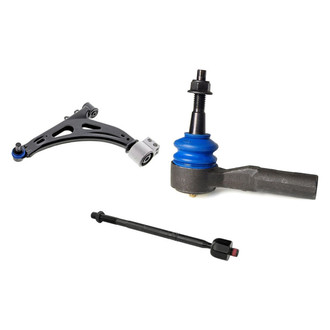 Mevotech® - Supreme™ Front Driver Side Lower Control Arm with Ball Joint and Tie Rod End Kit