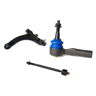 Mevotech® - Supreme™ Front Driver Side Lower Control Arm with Ball Joint and Tie Rod End Kit