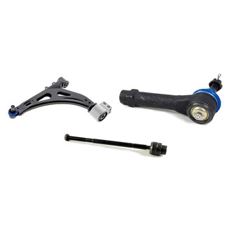 Mevotech® - Supreme™ Front Driver Side Lower Control Arm with Ball Joint and Tie Rod End Kit