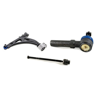 Mevotech® - Supreme™ Front Driver Side Lower Control Arm with Ball Joint and Tie Rod End Kit