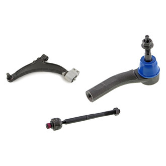 Mevotech® - Supreme™ Front Driver Side Lower Control Arm with Ball Joint and Tie Rod End Kit