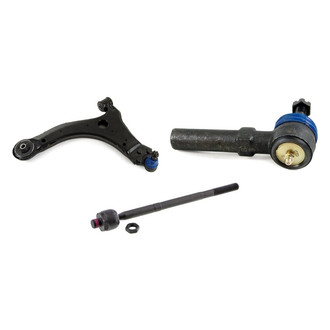 Mevotech® - Supreme™ Front Driver Side Lower Control Arm with Ball Joint and Tie Rod End Kit