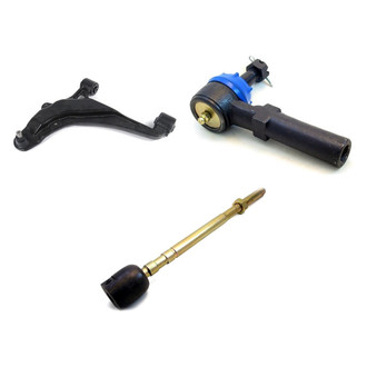Mevotech® - Supreme™ Front Driver Side Lower Control Arm with Ball Joint and Tie Rod End Kit
