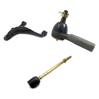 Mevotech® - Supreme™ Front Driver Side Lower Control Arm with Ball Joint and Tie Rod End Kit
