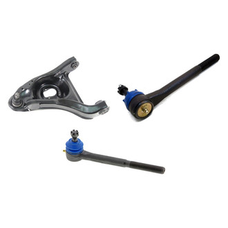 Mevotech® - Supreme™ Front Driver Side Lower Control Arm with Ball Joint and Tie Rod End Kit