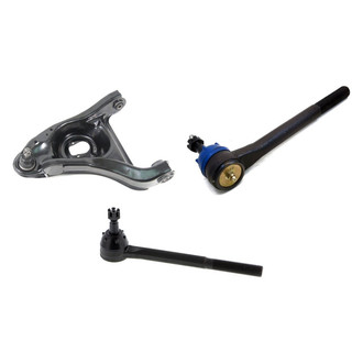 Mevotech® - Supreme™ Front Driver Side Lower Control Arm with Ball Joint and Tie Rod End Kit