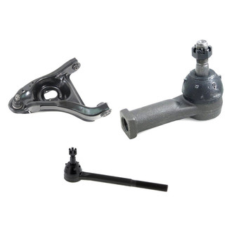Mevotech® - Supreme™ Front Driver Side Lower Control Arm with Ball Joint and Tie Rod End Kit