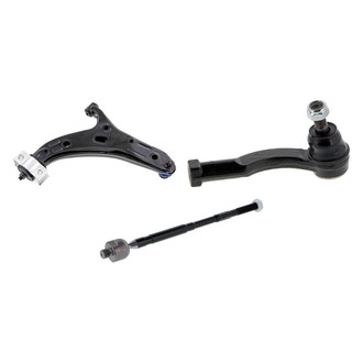 Mevotech® - Supreme™ Front Driver Side Lower Control Arm with Ball Joint and Tie Rod End Kit