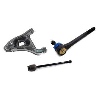 Mevotech® - Supreme™ Front Driver Side Lower Control Arm with Ball Joint and Tie Rod End Kit